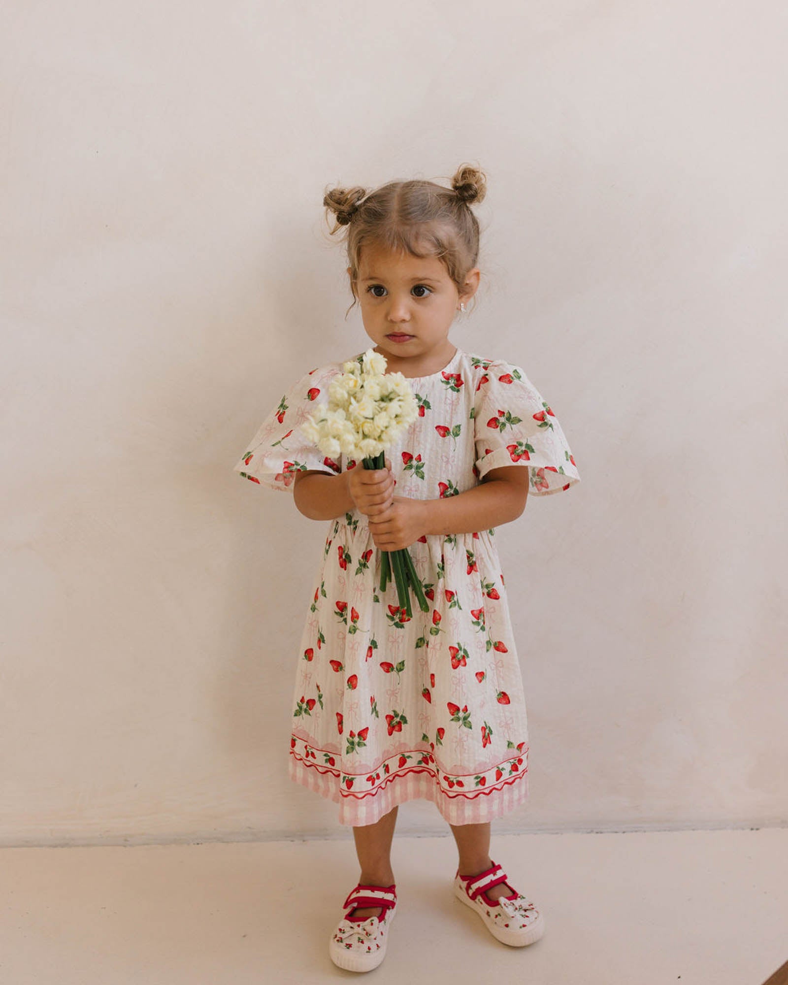 Poppy Dress - Strawberries and Cream