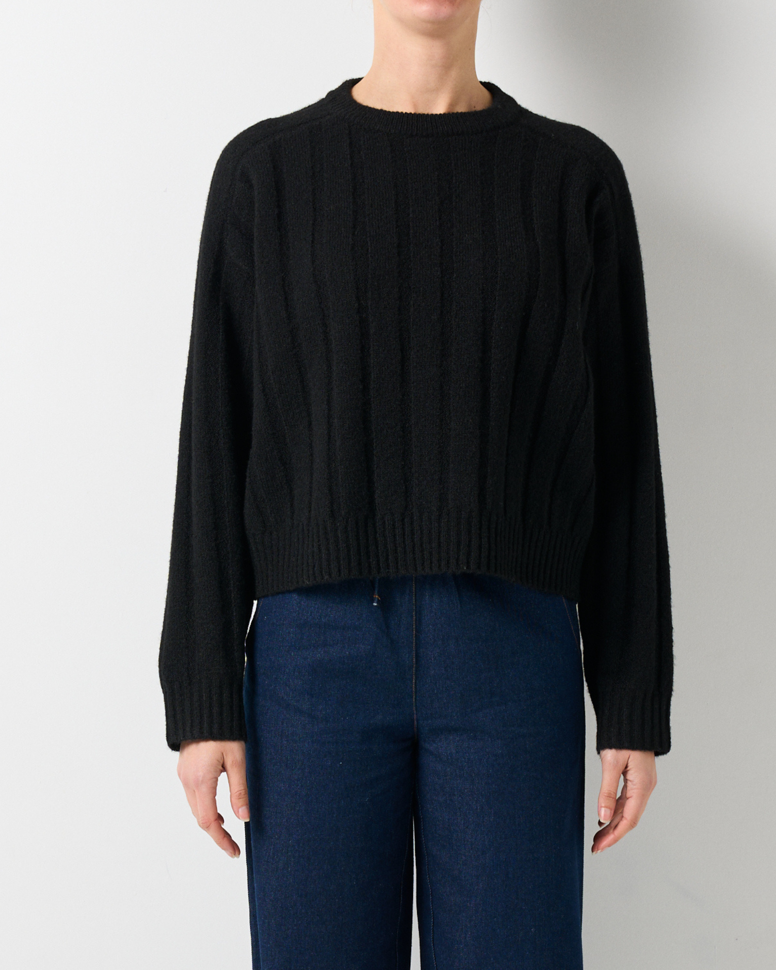 Seville Rib Jumper - Black