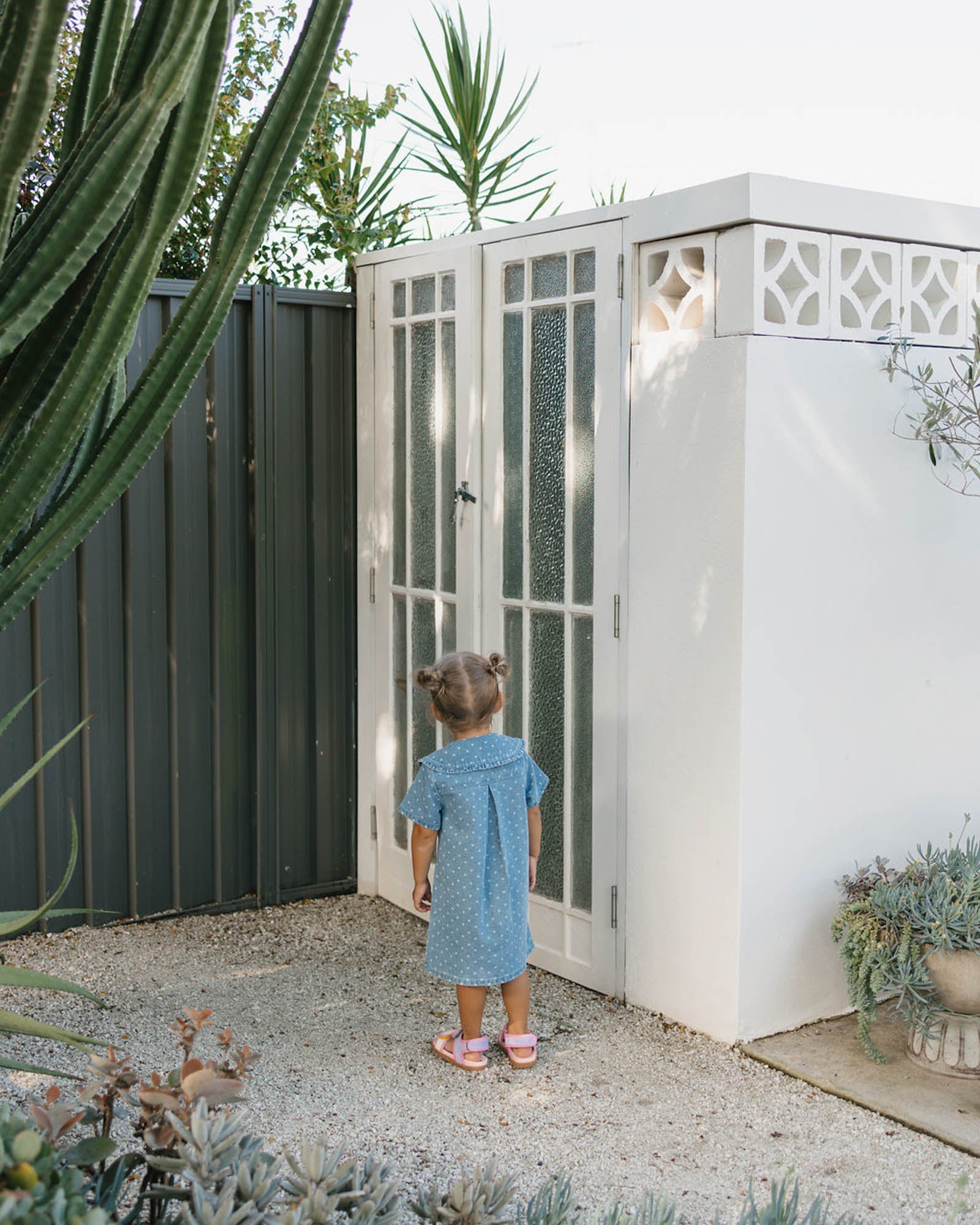 Amour Dress - Denim Hearts