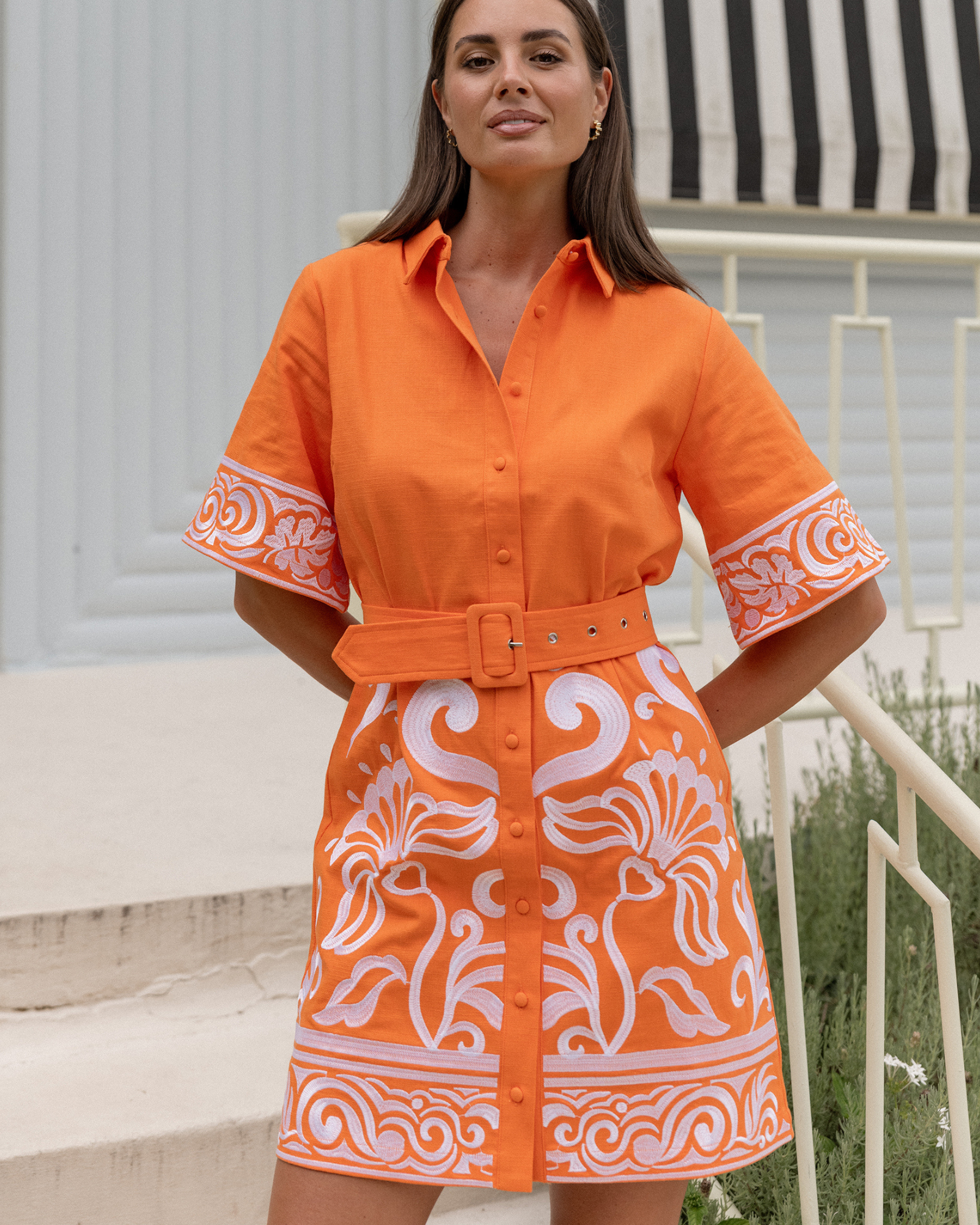 Portofino Dress - Tangerine | Women's Short Dress