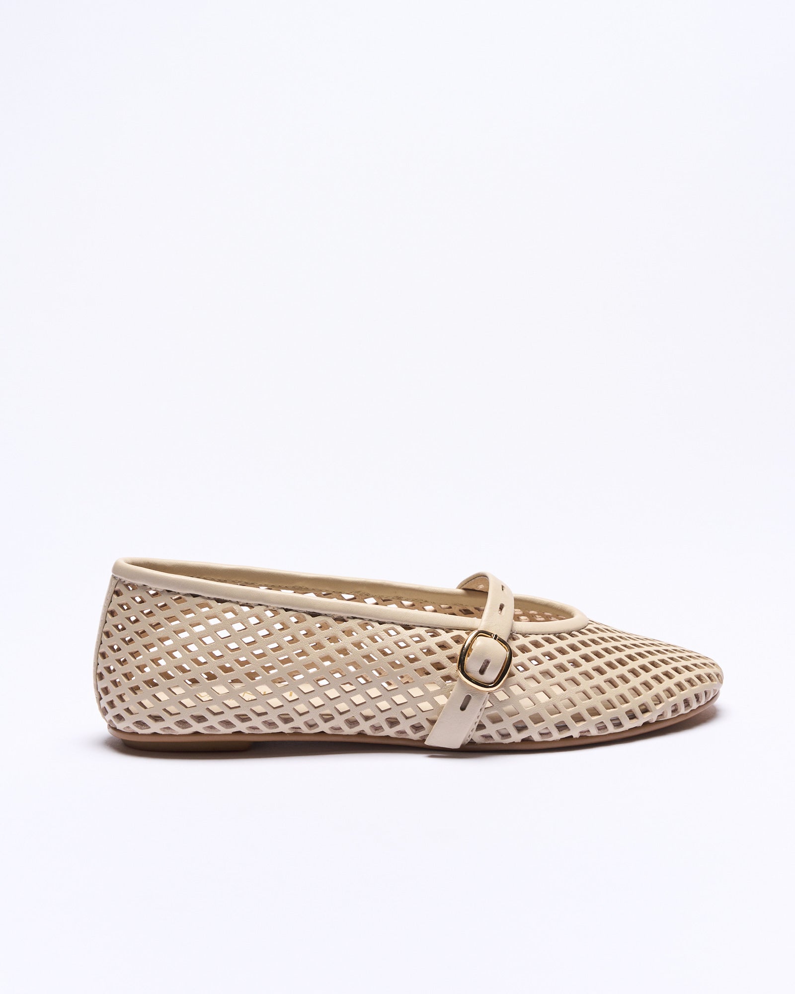 Kate Leather Ballet - Vanilla