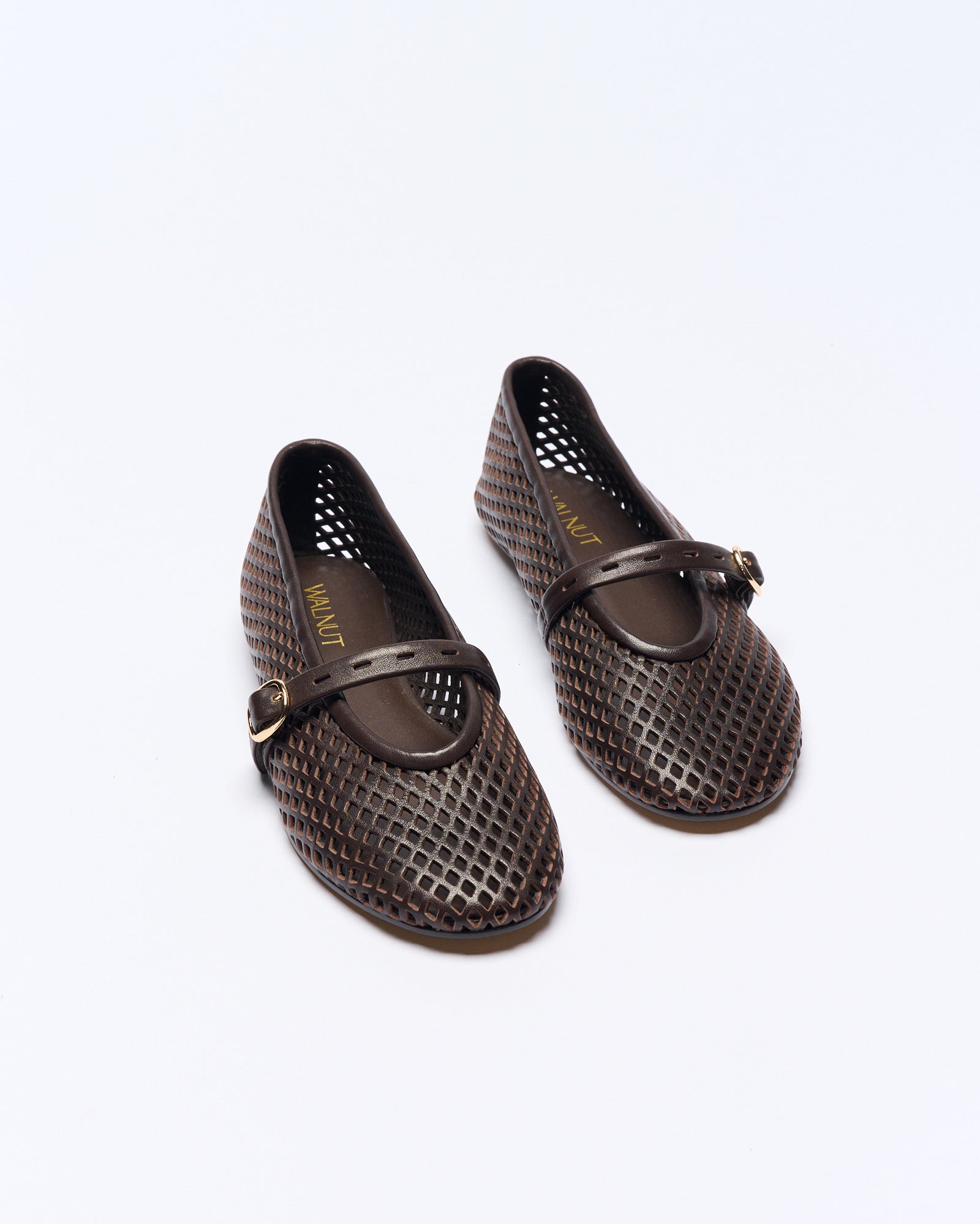 Kate Leather Ballet - Chocolate