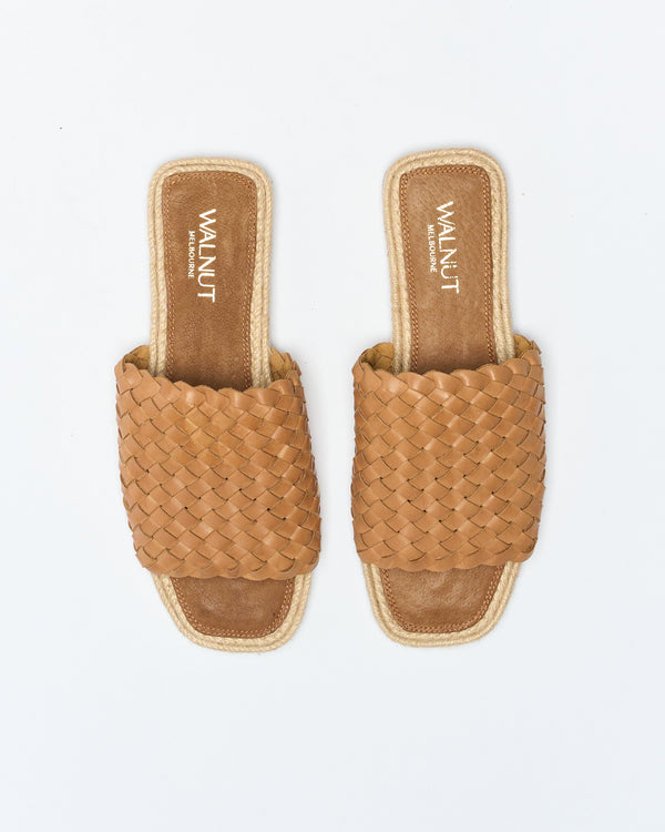 Harper Leather Slide - Tan