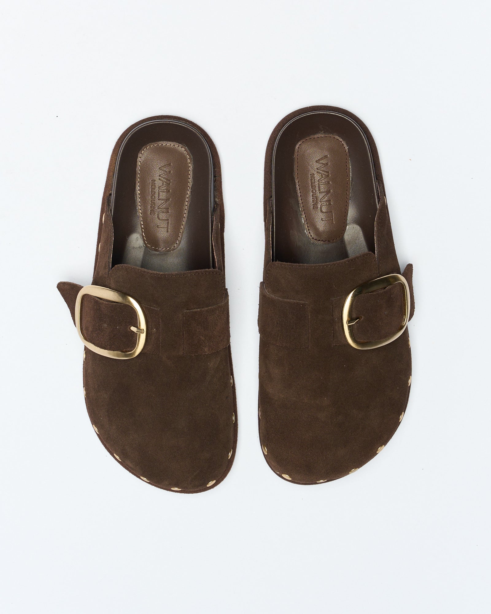Mia Leather Mule - Chocolate