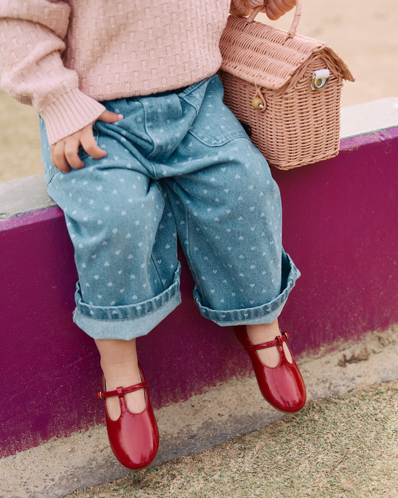 Audrey Mary Jane - Red Patent