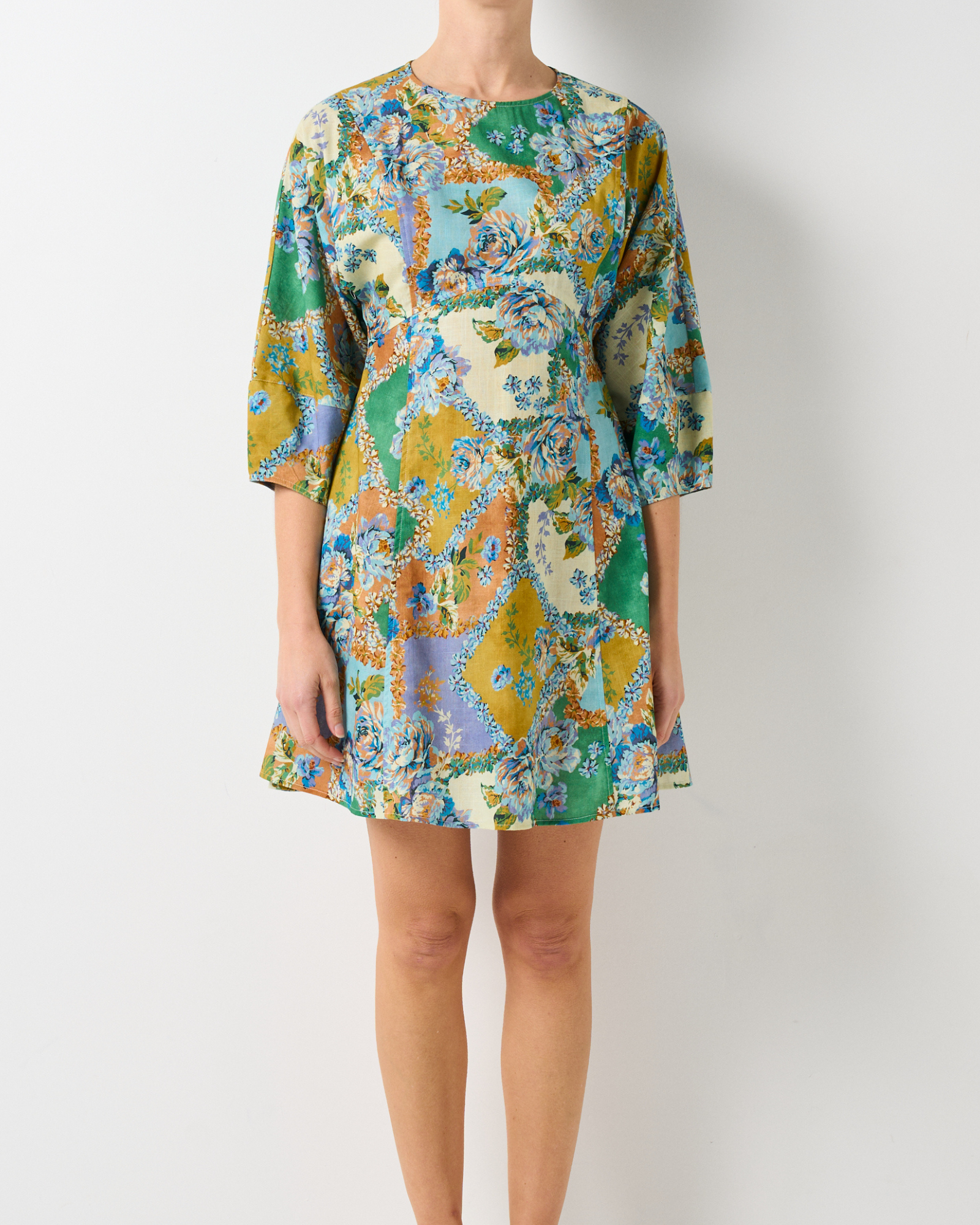 Rivoli Dress - Peony Patchwork