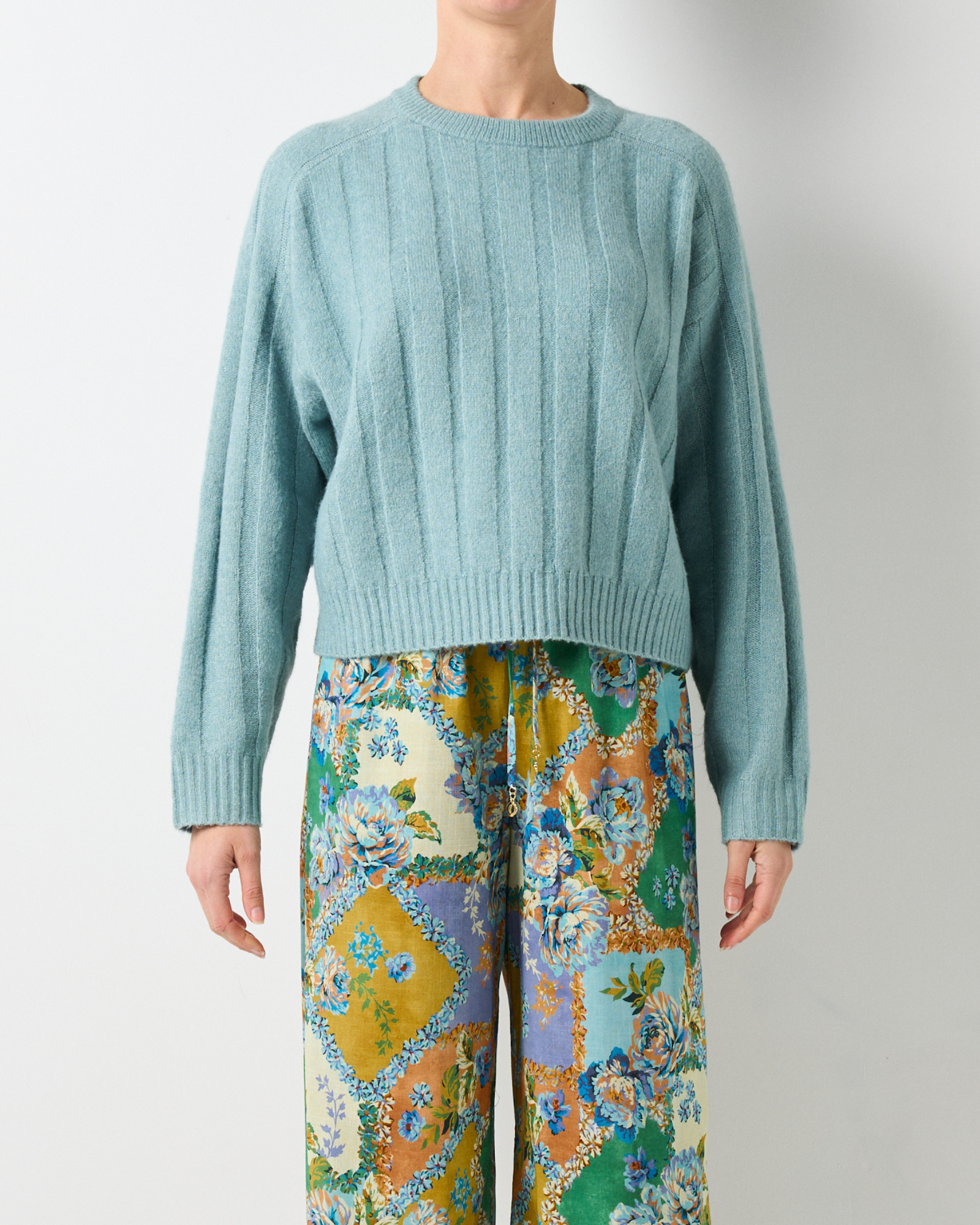 Seville Rib Jumper - Blue