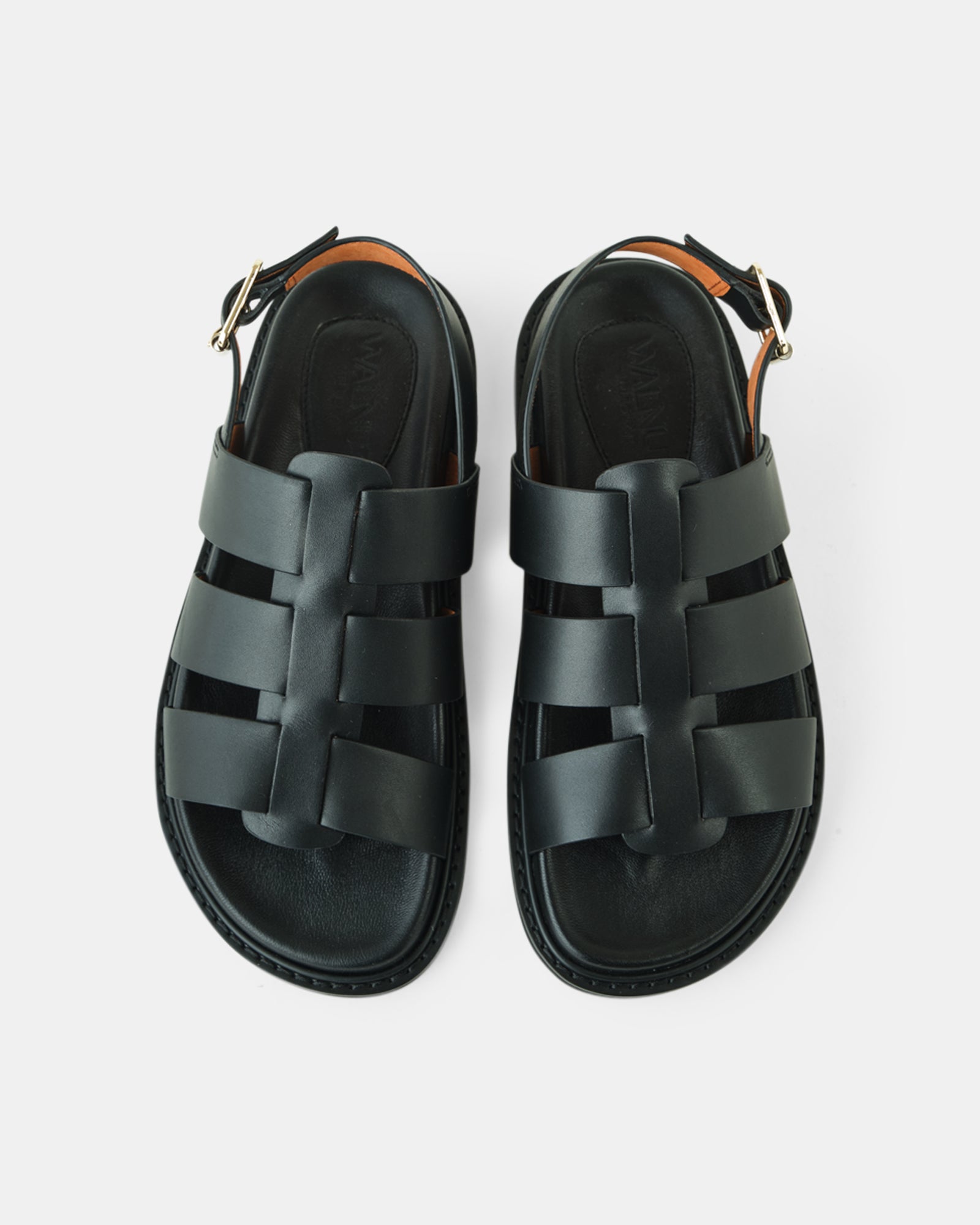 Dakota Leather Sandal - Black