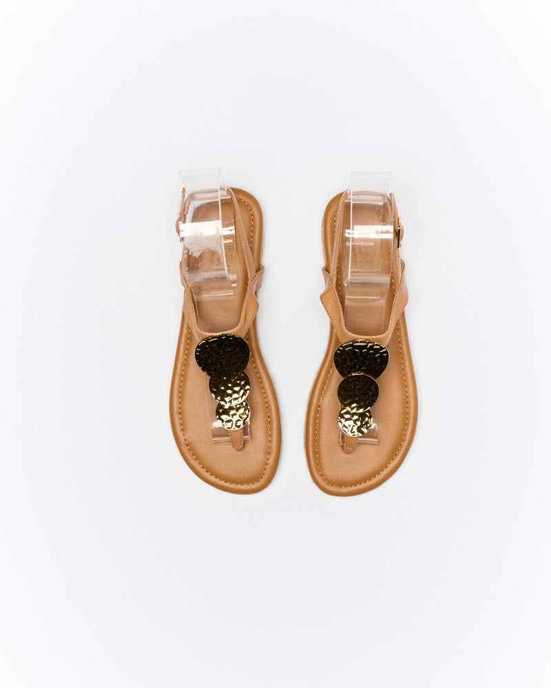 Ada Leather Sandal - Coconut Tan