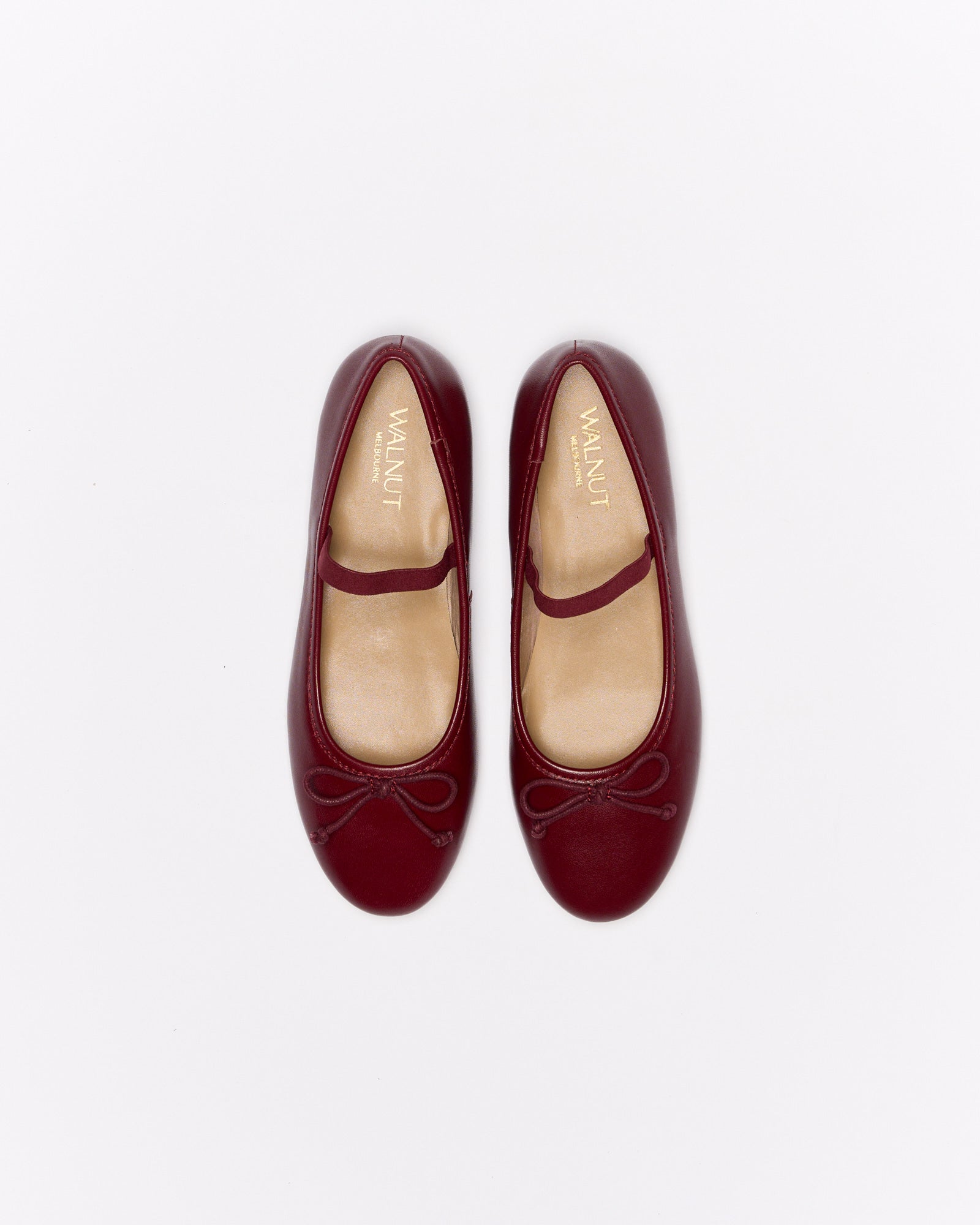 Alice Leather Ballet - Cherry