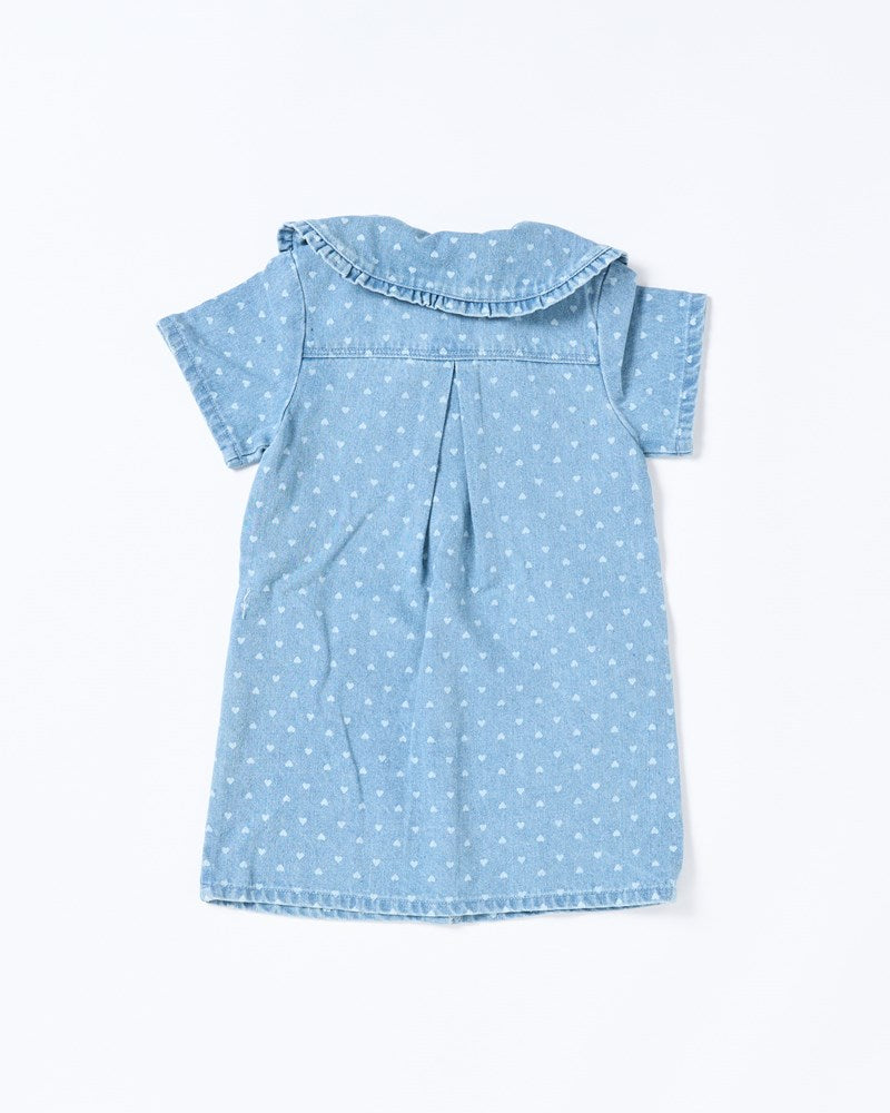 Amour Dress - Denim Hearts