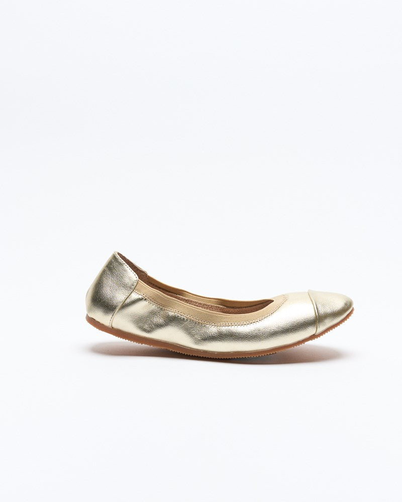 Ava Leather Ballet - Light Gold