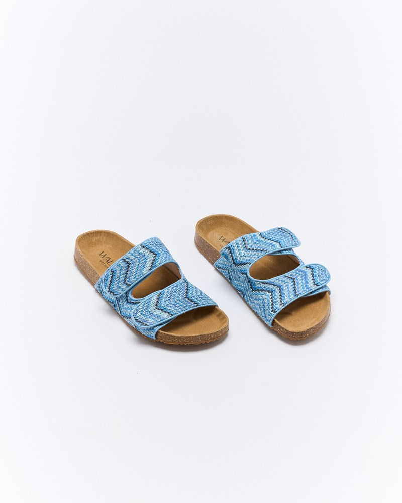 Beach Slide - Blue Multi