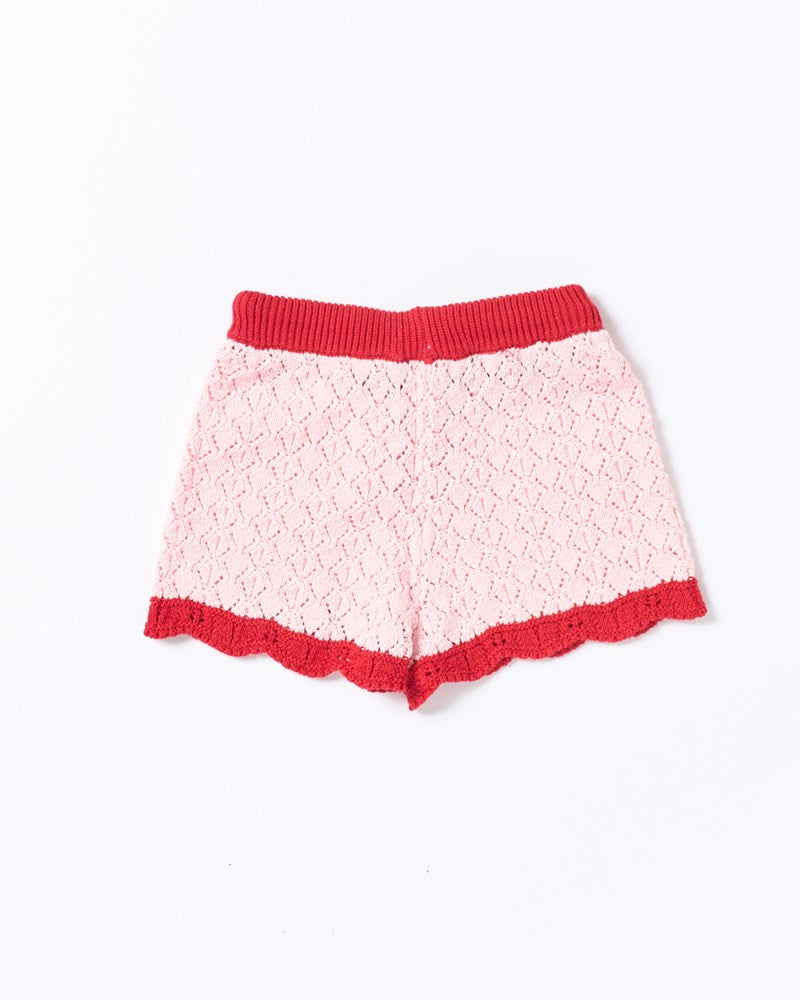 Bella Knit Short - Pink and Red