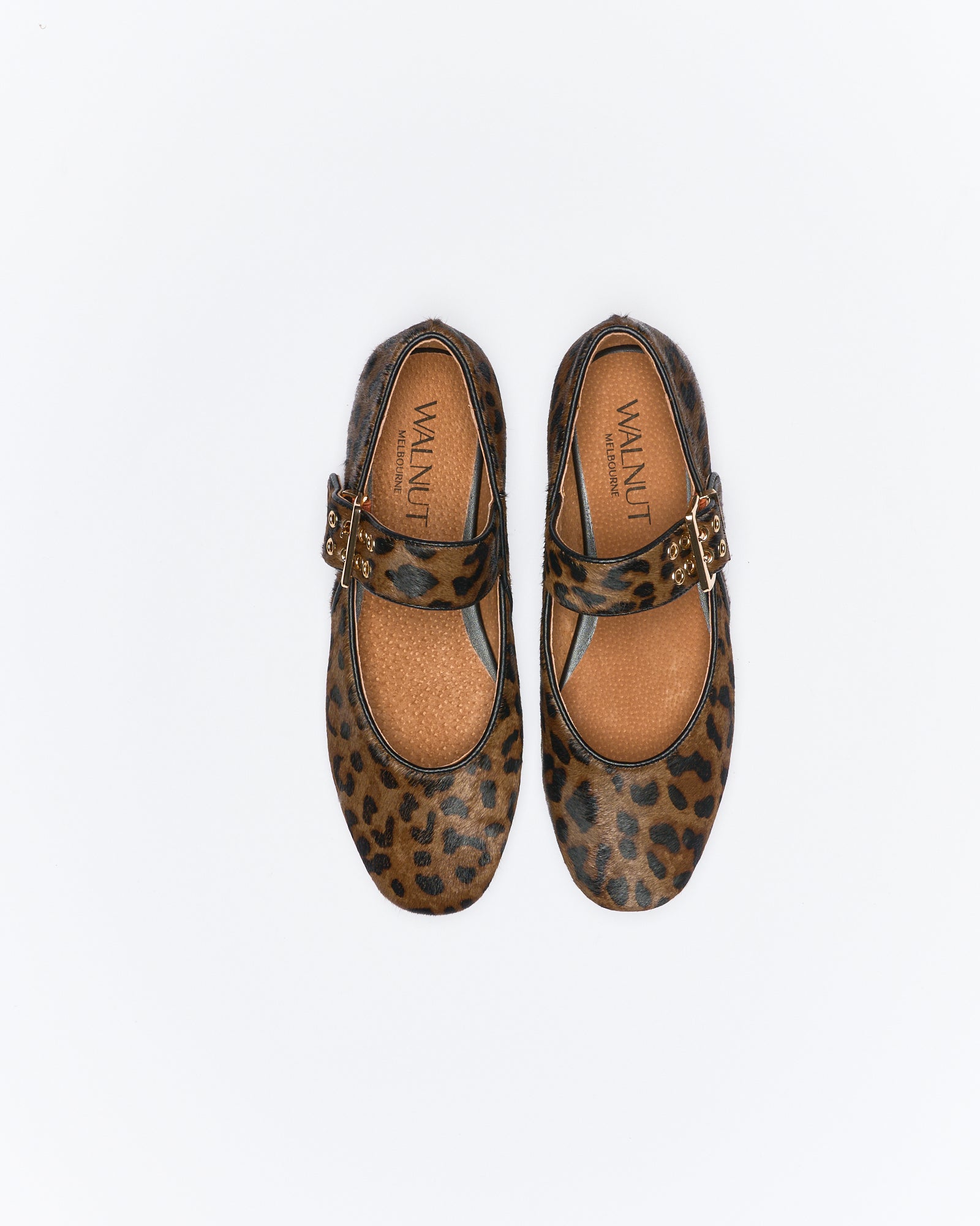 Blaise Leather Ballet - Choc Leopard
