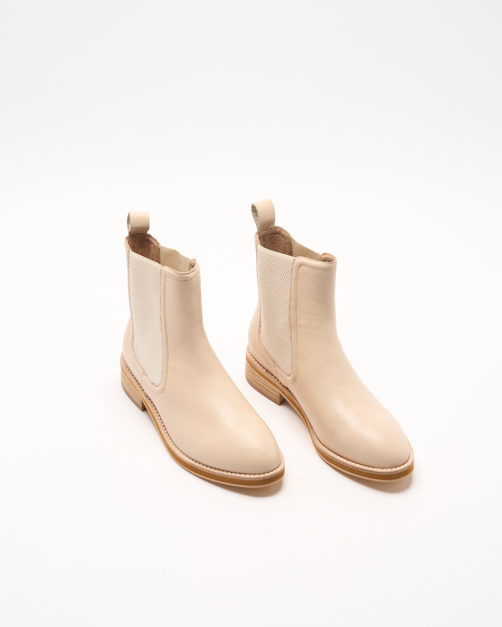 Cora Leather Boot - Vanilla