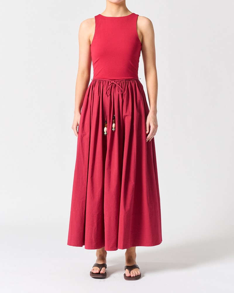 Corsica Dress - Crimson