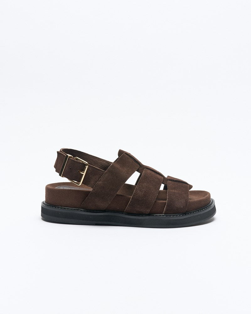 Dakota Leather Sandal - Chocolate