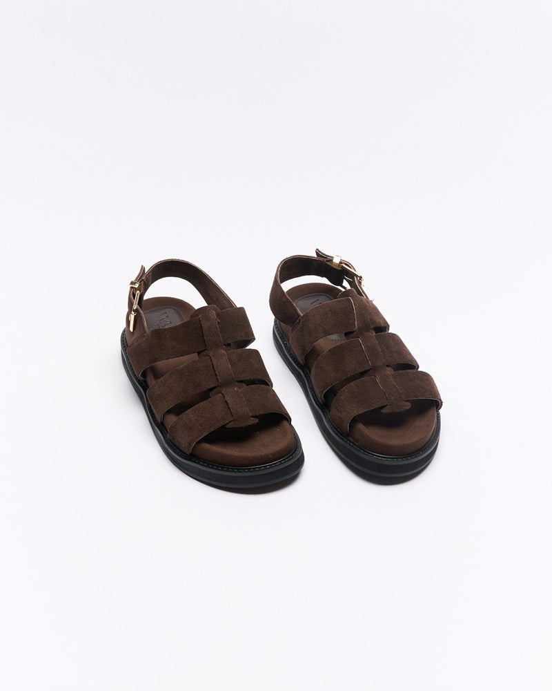Dakota Leather Sandal - Chocolate