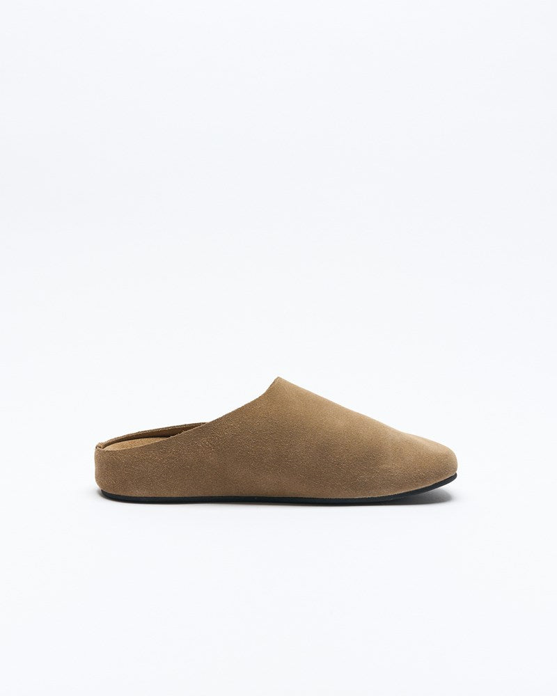Dalia Leather Mule - Taupe Suede