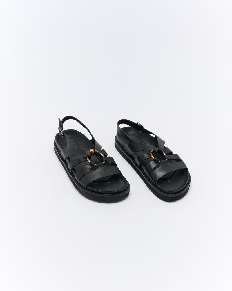 Dulce Leather Sandal - Black