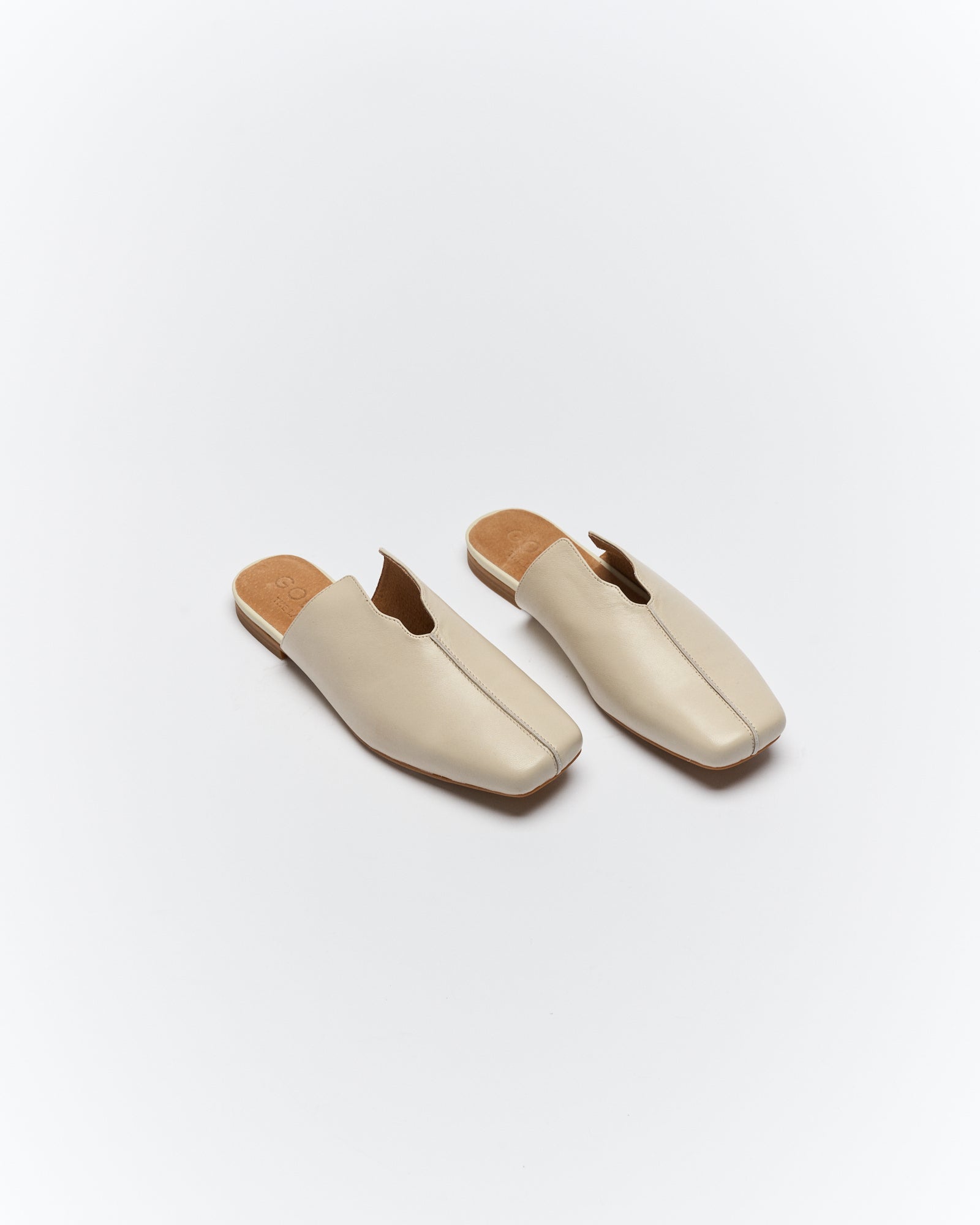 Estelle Leather Mule - Vanilla