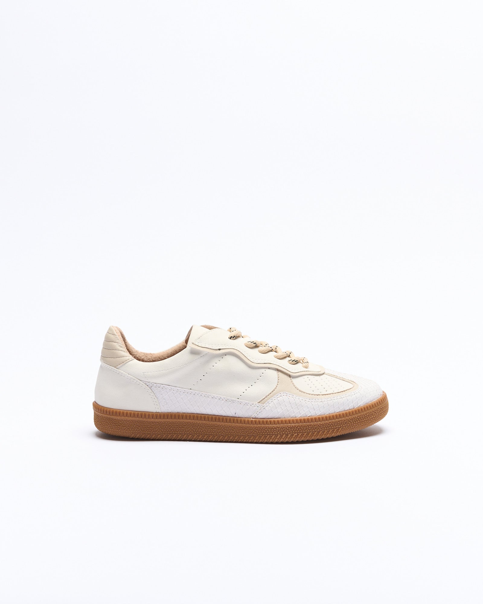 Fallon Sneaker - White Snake