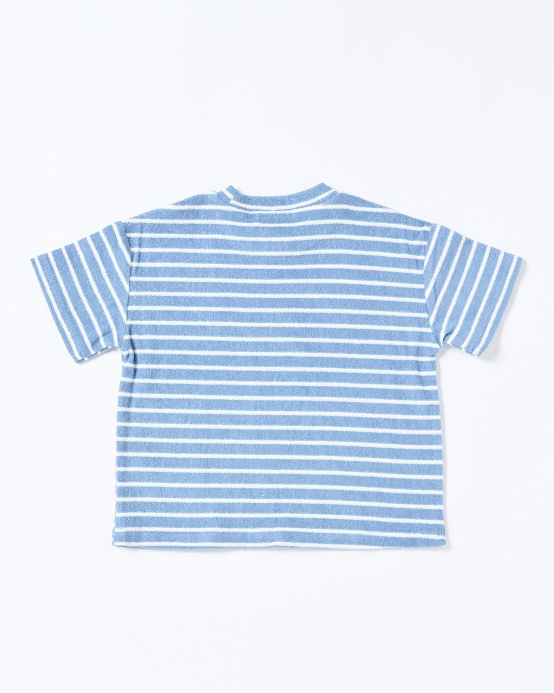 Felix Tee - Terry Stripe Blue