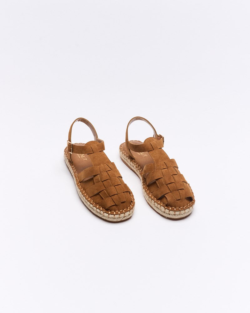 Ginger Leather Espadrille - Tan