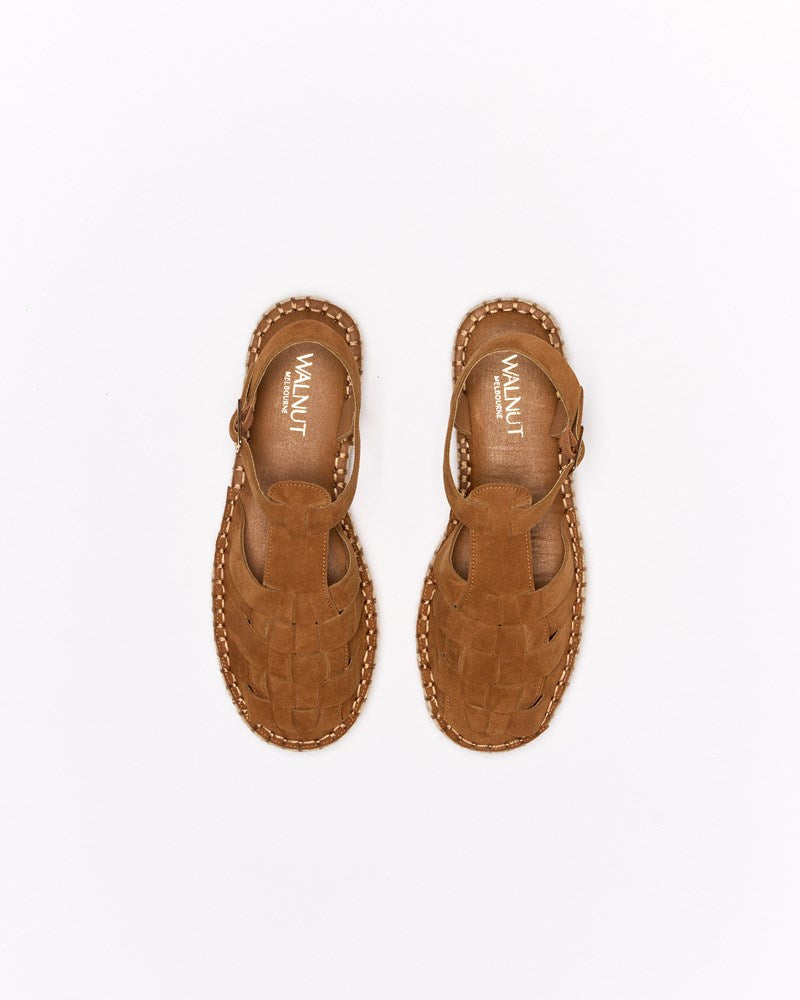 Ginger Leather Espadrille - Tan