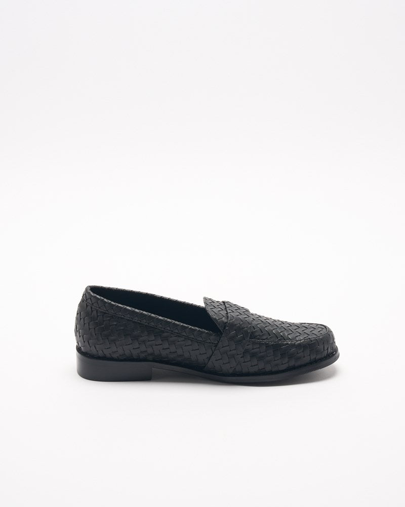 Harlow Loafer - Black Weave