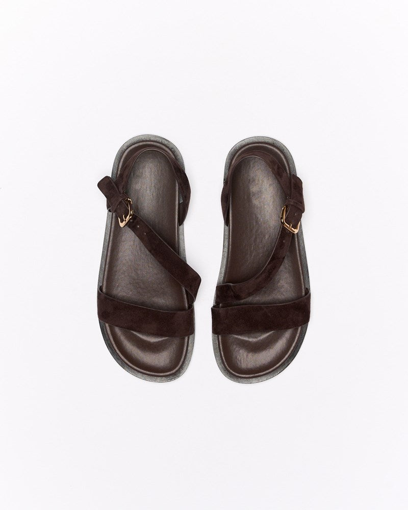 Henny Leather Sandal - Chocolate