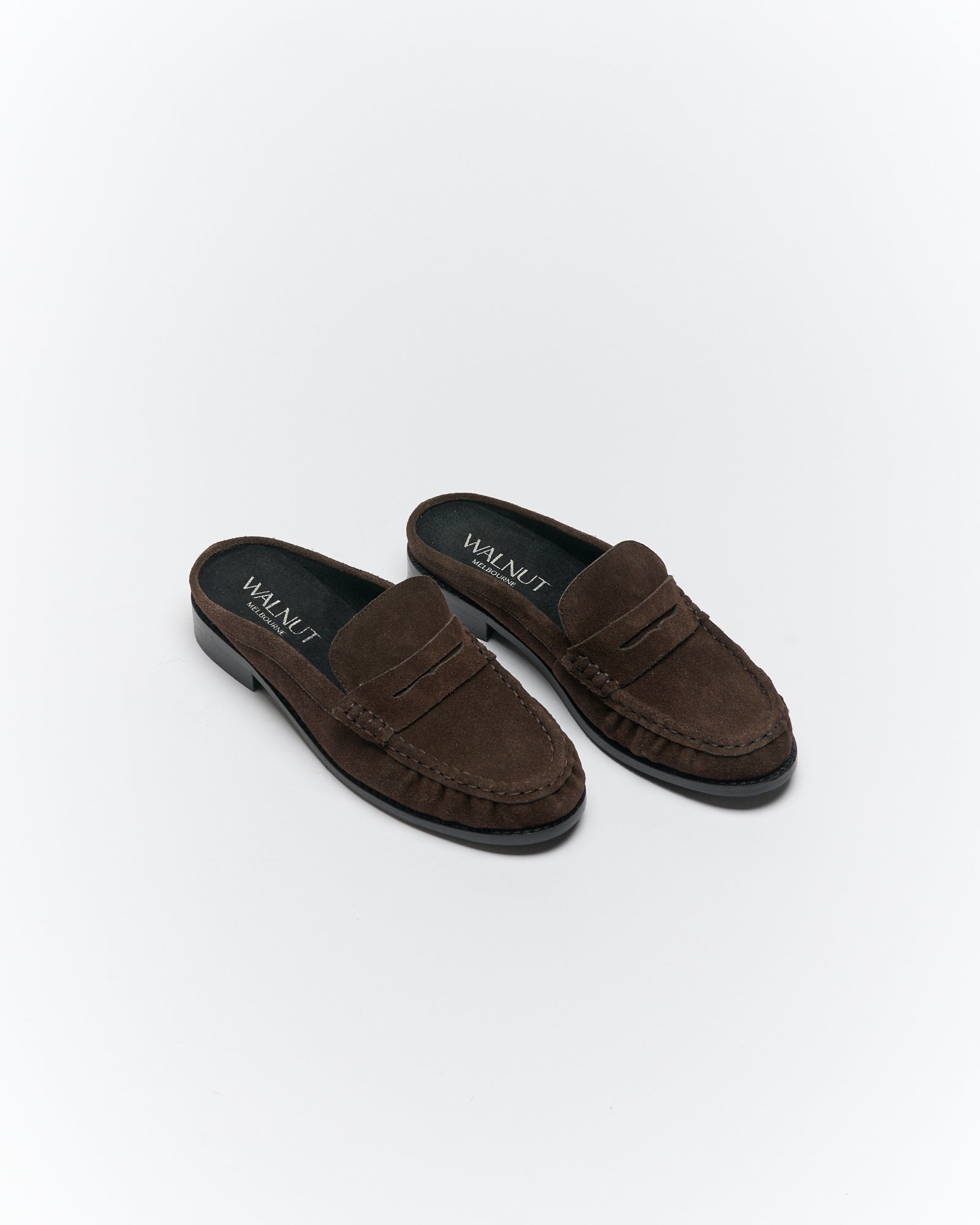 Hugo Leather Mule - Bitter Choc Suede