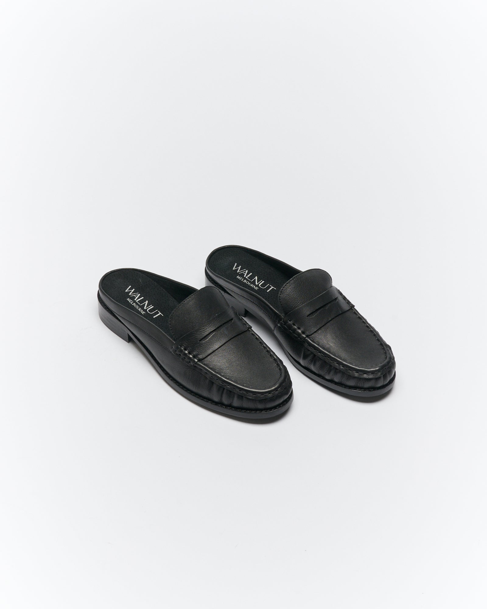 Hugo Leather Mule - Black