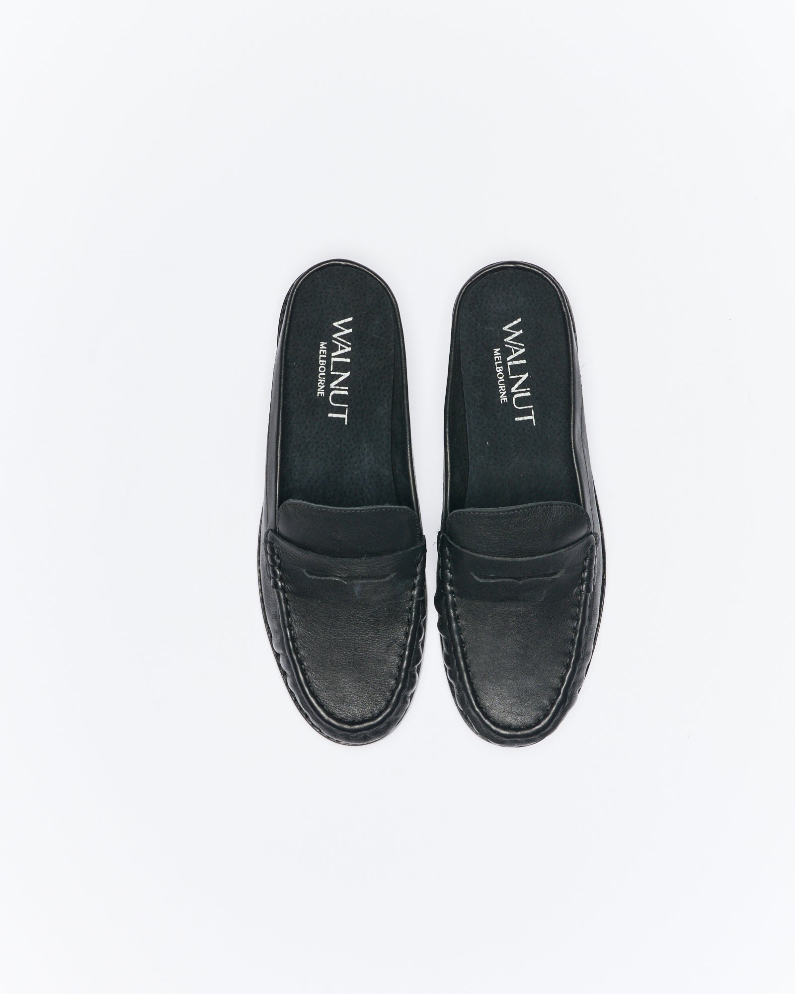 Hugo Leather Mule - Black