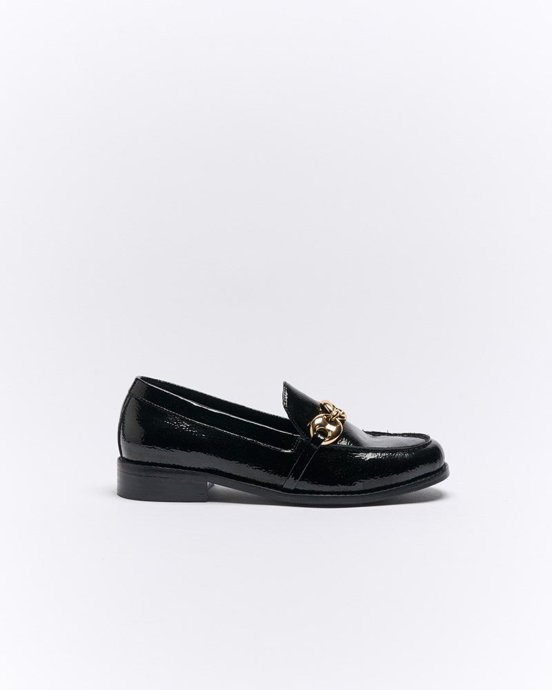Hutton Patent Loafer - Black