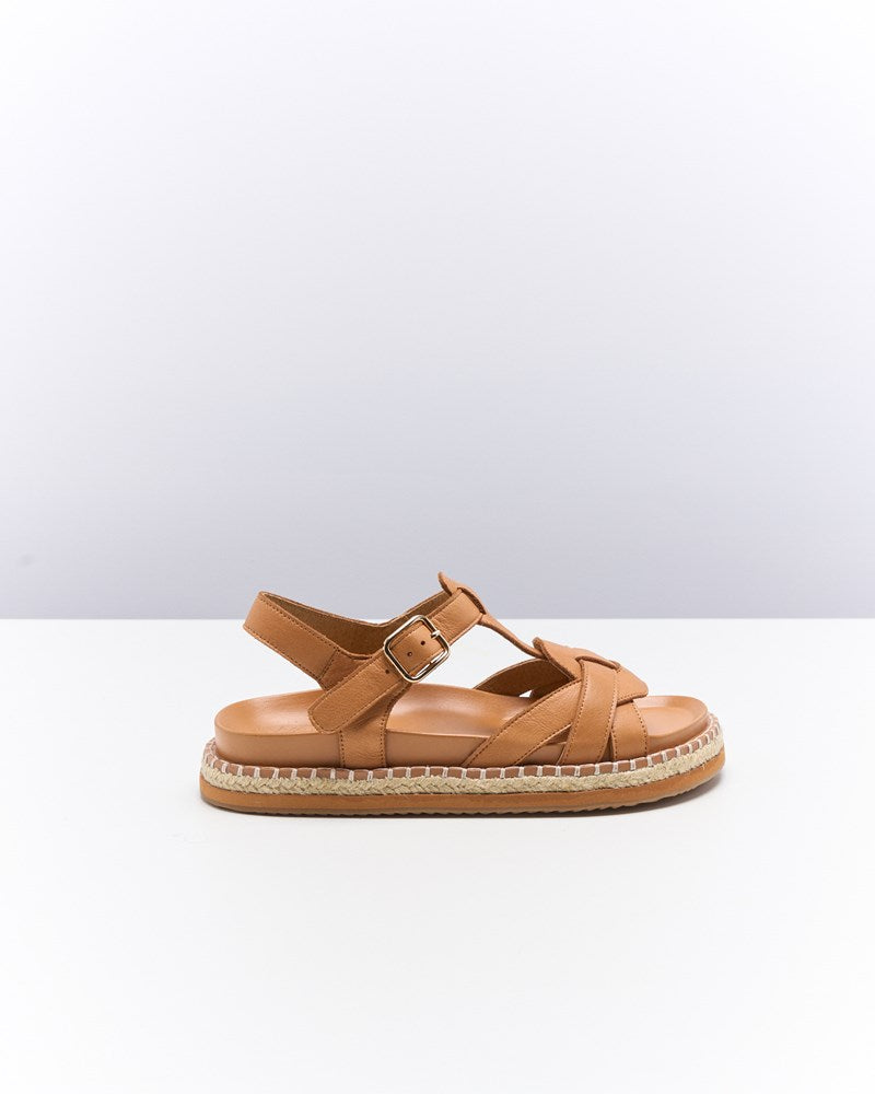 Indigo Leather Sandal - Coconut Tan