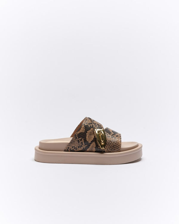 Irina Slide - Beige Snake