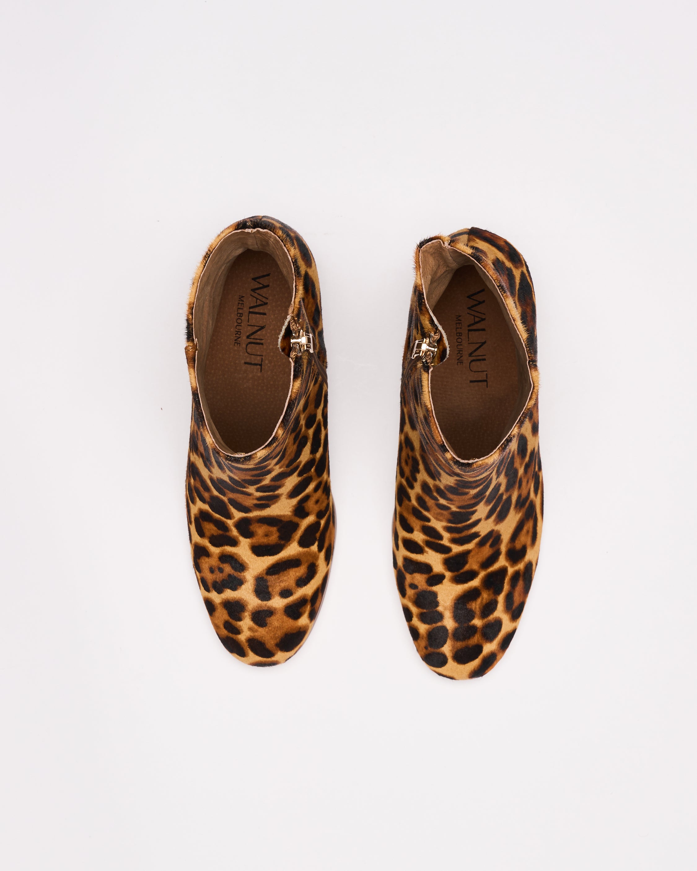 Luna Leather Boot - Tan Leopard