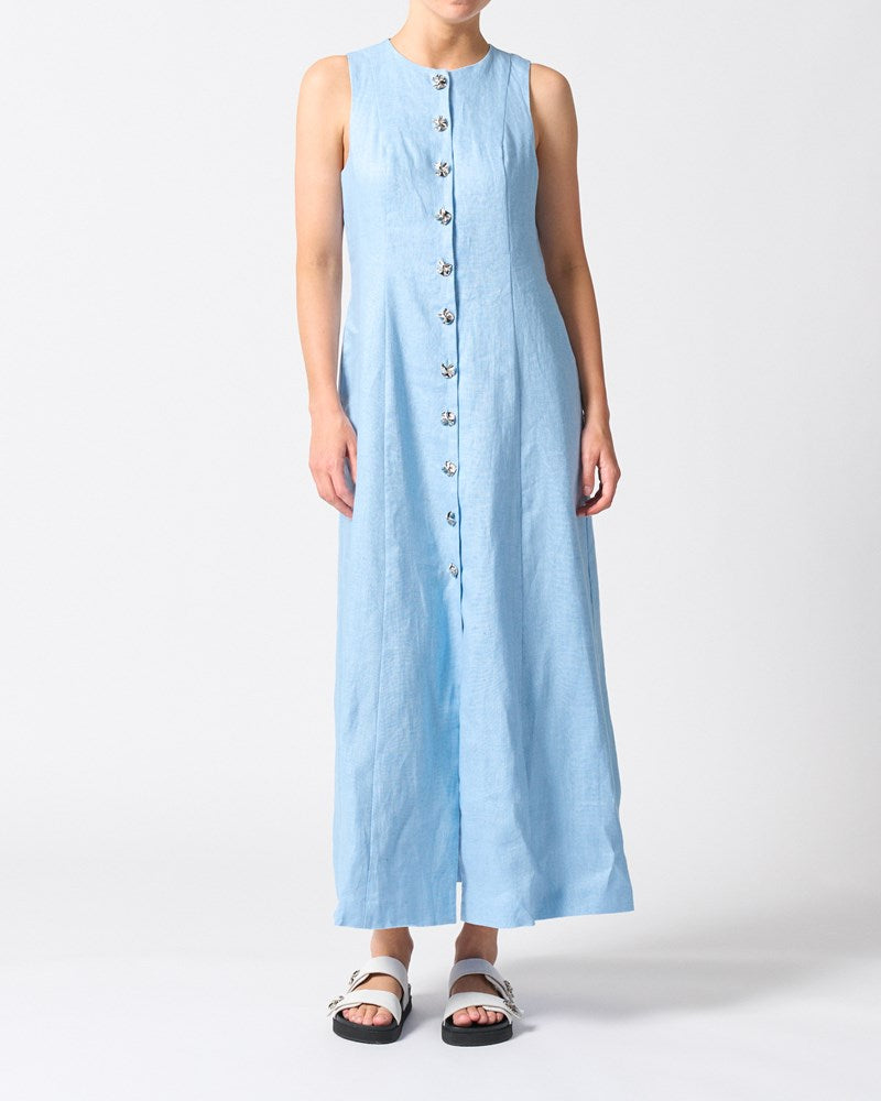 Malta Midi Dress - Sky Blue