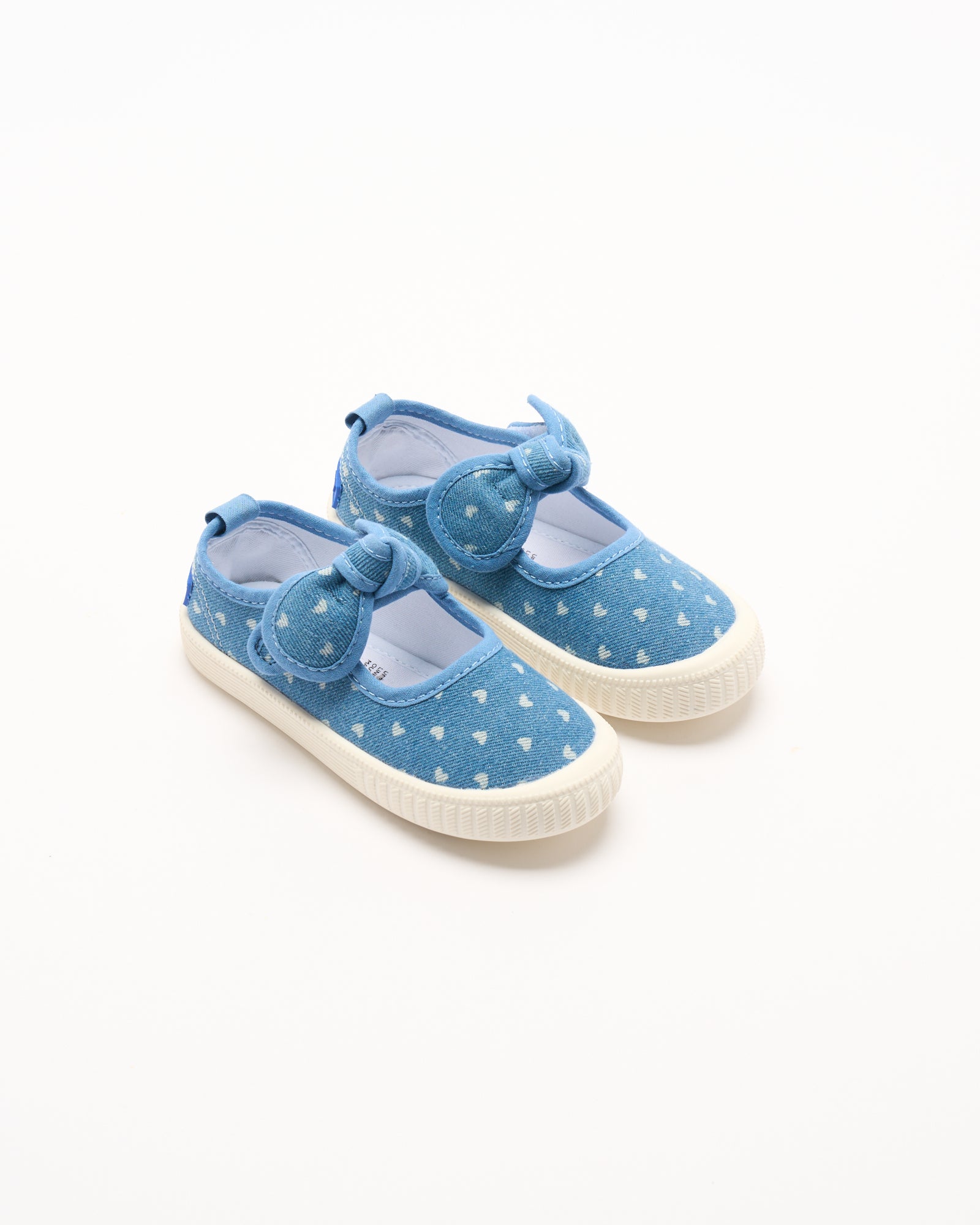 Millie Canvas - Denim Hearts
