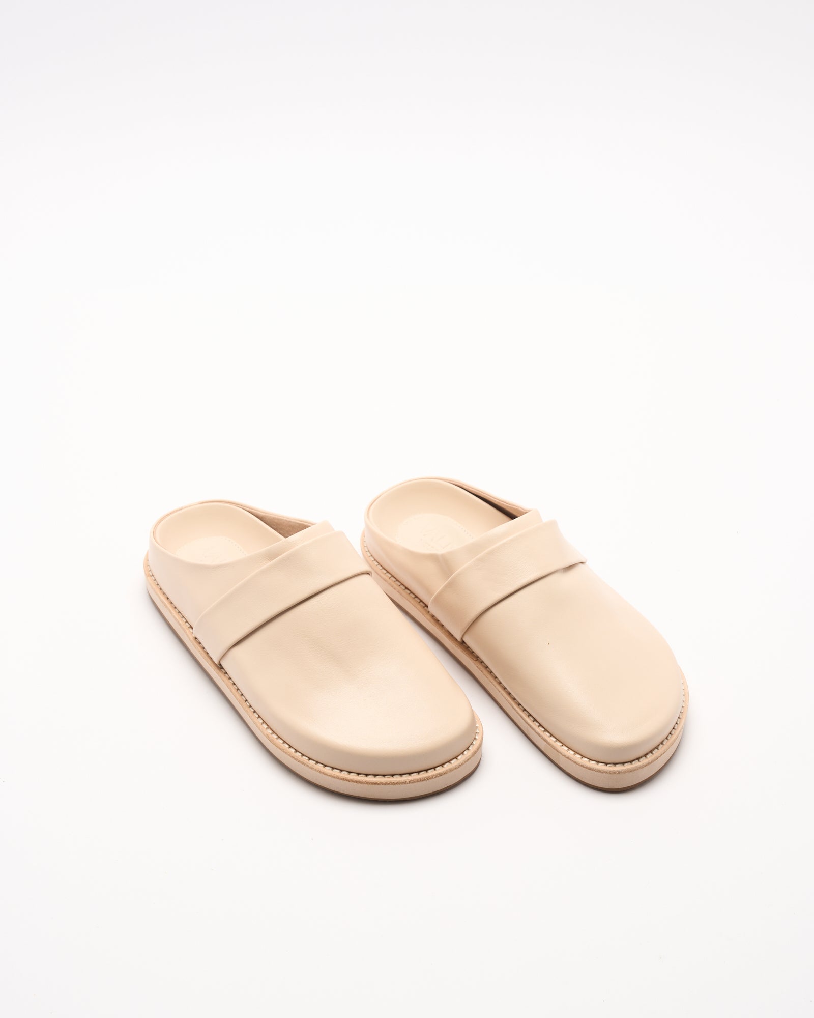 Palmer Leather Mule - Vanilla