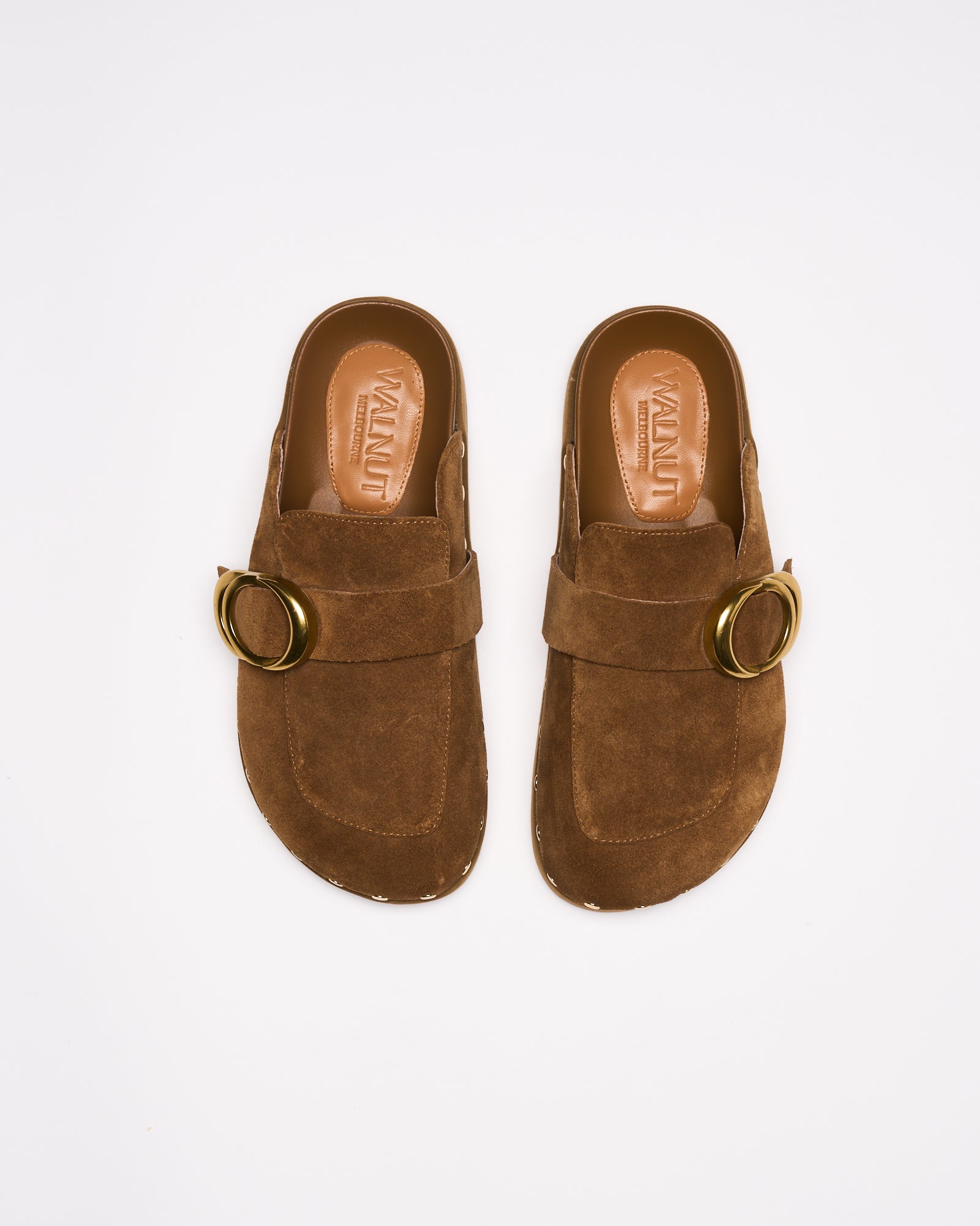 Pascal Leather Mule - Tan Suede