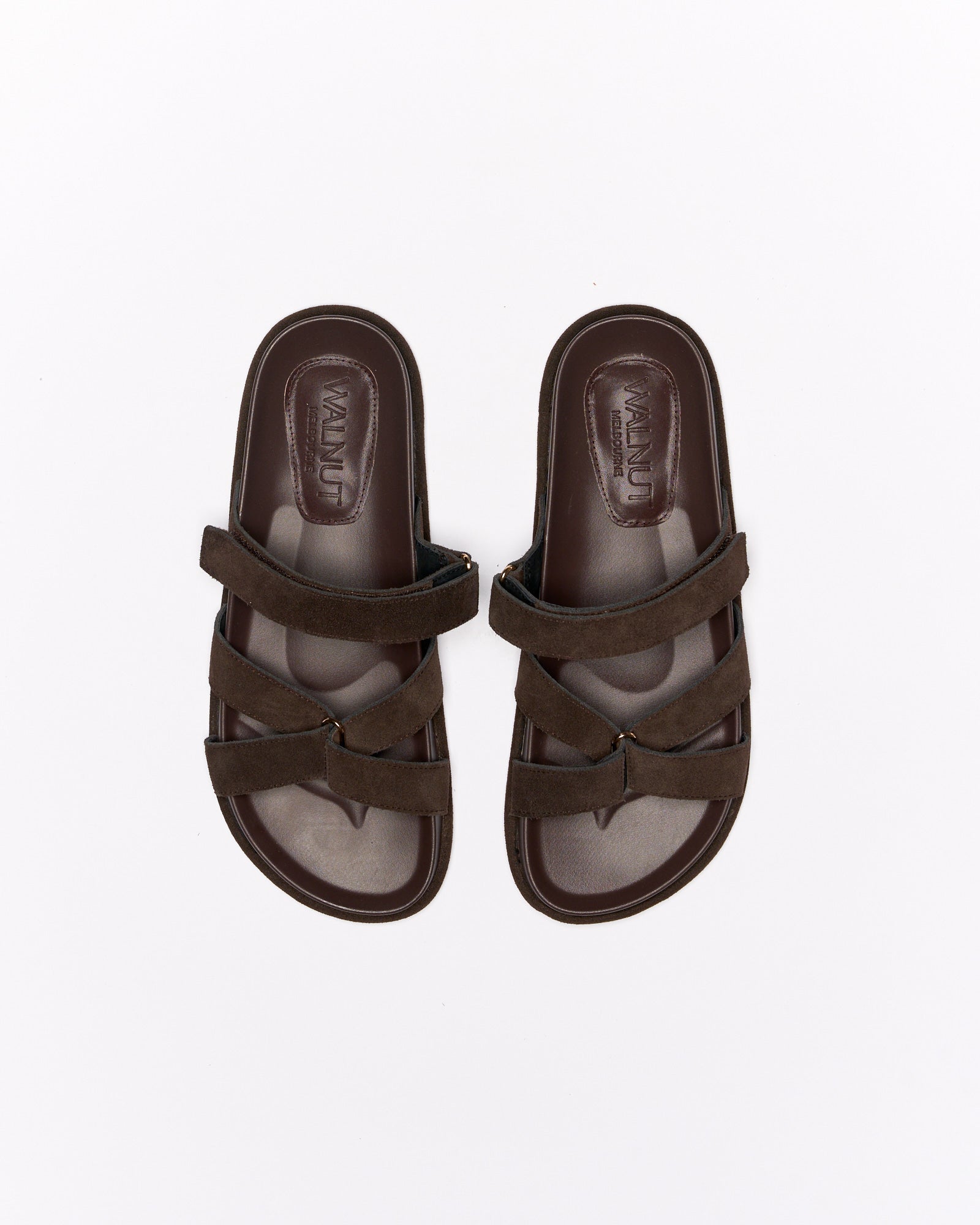 Pierce Leather Slide - Bitter Chocolate Suede