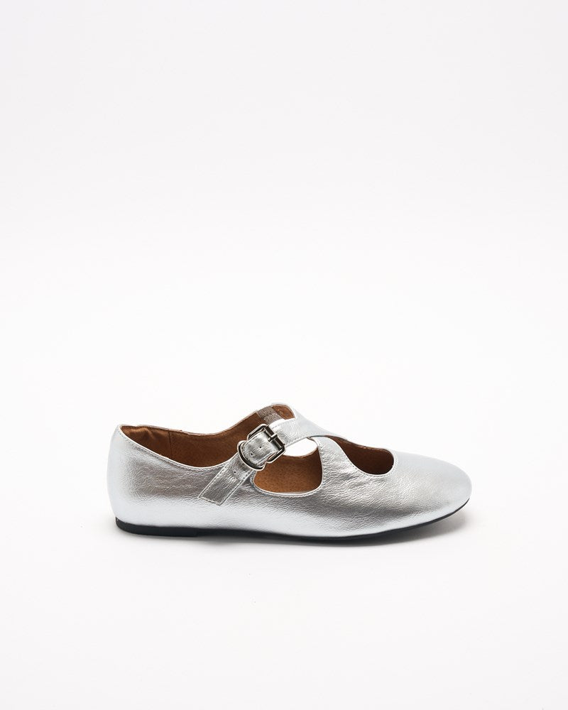 Rani Leather Ballet - Silver