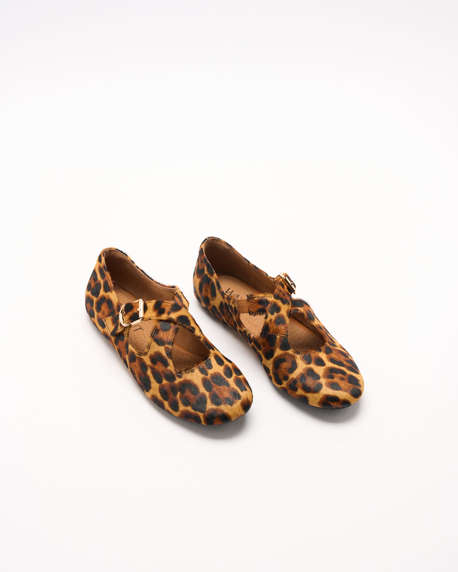 Rani Leather Ballet - Tan Leopard