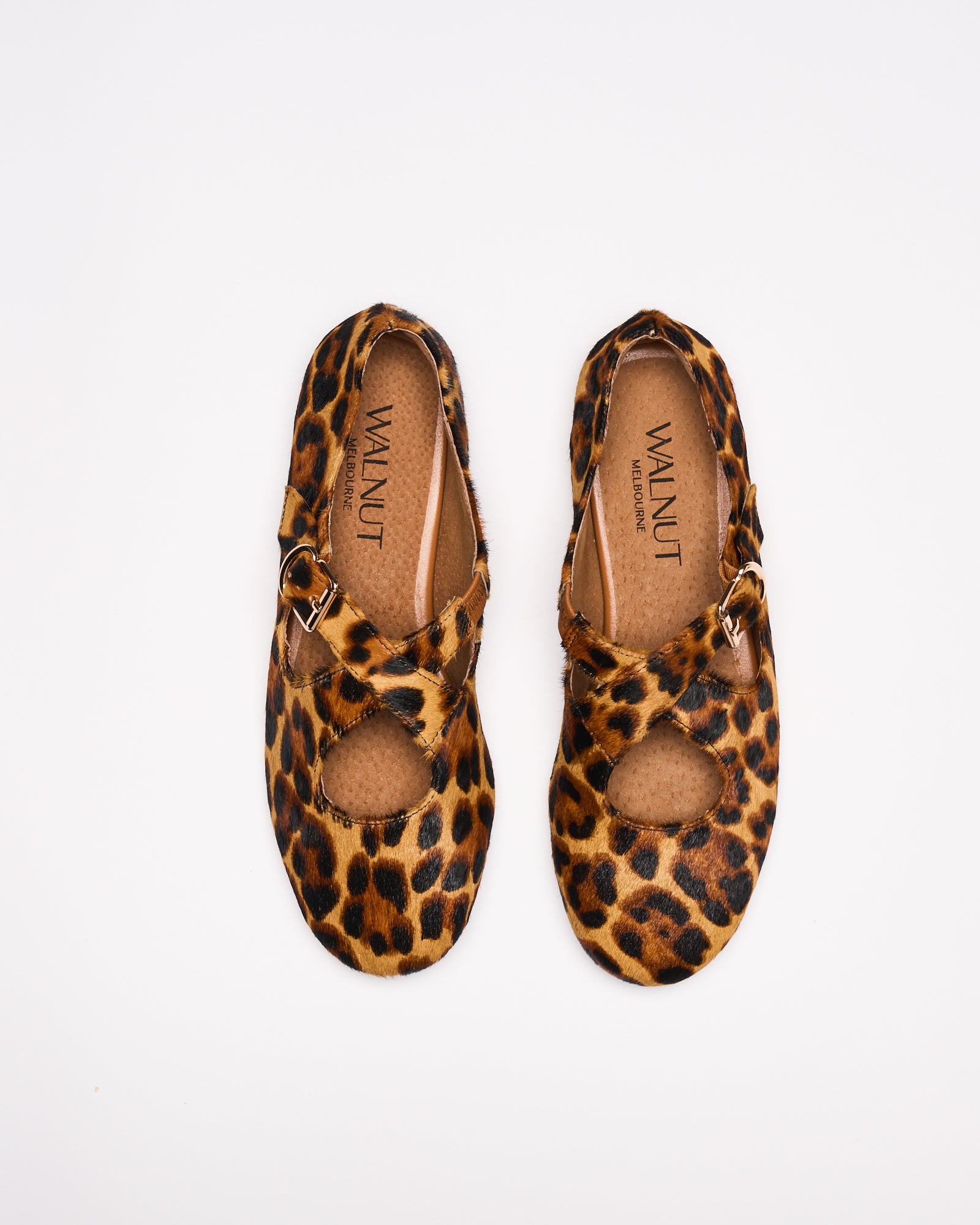 Rani Leather Ballet - Tan Leopard