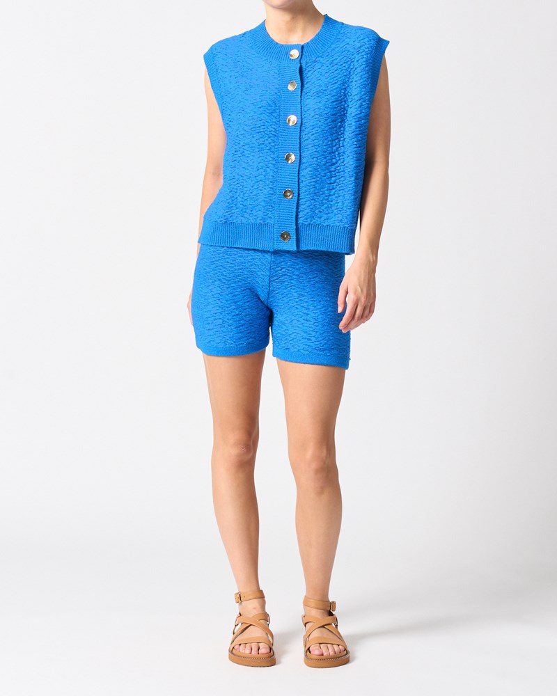 Ravello Knit Vest - Blue