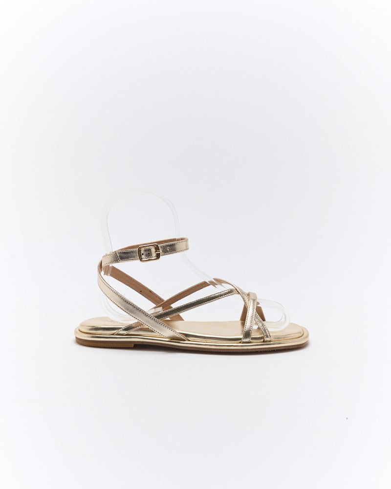 Ripley Leather Sandal - Soft Gold