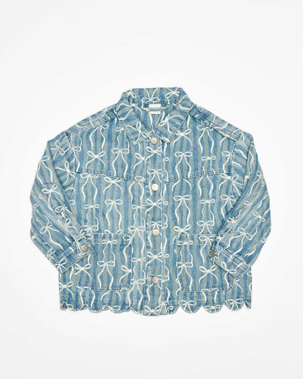 Rosie Jacket - Denim Bows